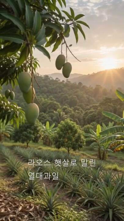 말린 과일 이야기 영상 실제 장면